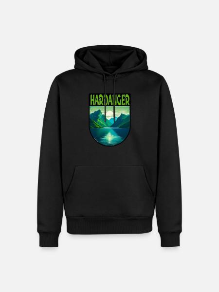 Hardanger - Men’s Premium Organic Hoodie - black
