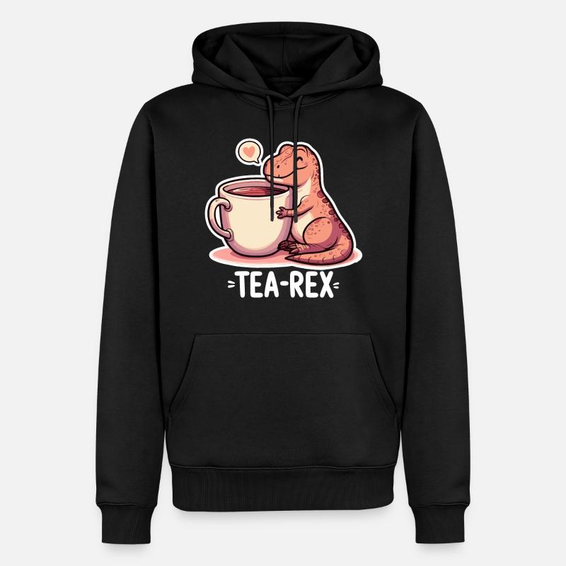 Tee Rex Tee-Rex Teetrinker Geschenk - Männer Premium Bio Hoodie - Schwarz