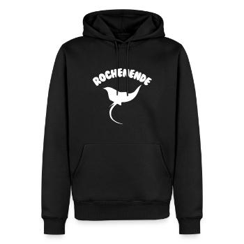 Funny Ray End Gift for Manta Ray Fans - Men’s Premium Organic Hoodie - black - Front - Nico (187cm)