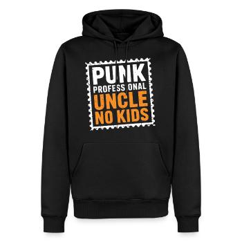 Punk Professional Uncle No Kids 11 - Männer Premium Bio Hoodie - Schwarz - Vorne - Nico (187cm)
