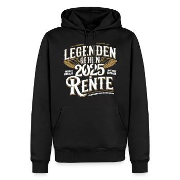 Legends to retire in 2025 Absolutely unique - Men’s Premium Organic Hoodie - black - Front - Nico (187cm)