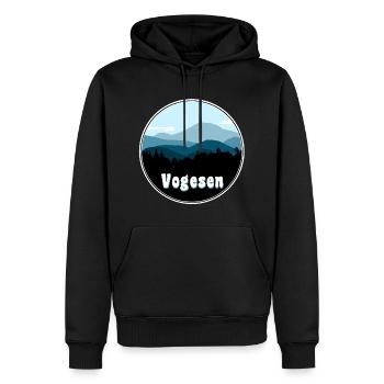 Vosges - Sweat à capuche Premium bio Homme - noir - Devant - Nico (187cm)