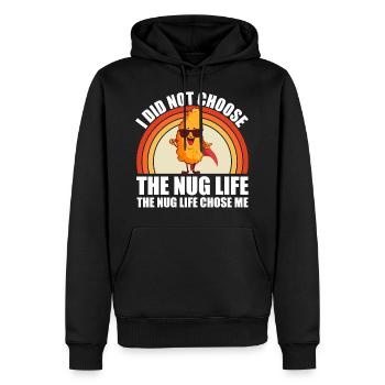 Funny Nug-Life Kids Toddler I Love Chicken Nuggets - Sweat à capuche Premium bio Homme - noir - Devant - Nico (187cm)