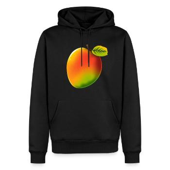 Mango - Style BD - Sweat à capuche Premium bio Homme - noir - Devant - Nico (187cm)