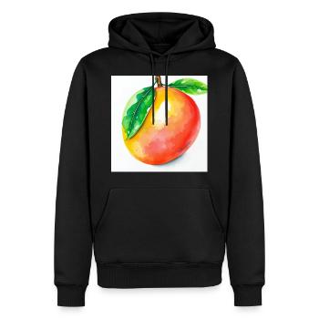 Mangue - Sweat à capuche Premium bio Homme - noir - Devant - Nico (187cm)