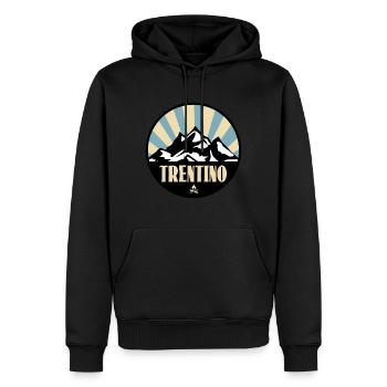 Trentin - Sweat à capuche Premium bio Homme - noir - Devant - Nico (187cm)