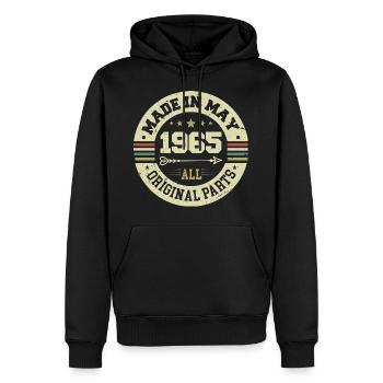 Mai 1965 Jahrestag Mai 1965 Geburtstag May 1965 - Männer Premium Bio Hoodie - Schwarz - Vorne - Nico (187cm)