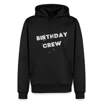 Birthday Crew - Männer Premium Bio Hoodie - Schwarz - Vorne - Nico (187cm)