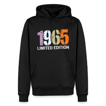 Legend 1965 60th Birthday Gifts for Men Women 60 Y - Sweat à capuche Premium bio Homme - noir - Devant - Nico (187cm)