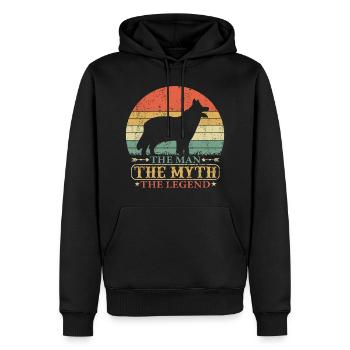 Chodsky Pes Böhmischer Schäferhund Papa Spruch - Männer Premium Bio Hoodie - Schwarz - Vorne - Nico (187cm)