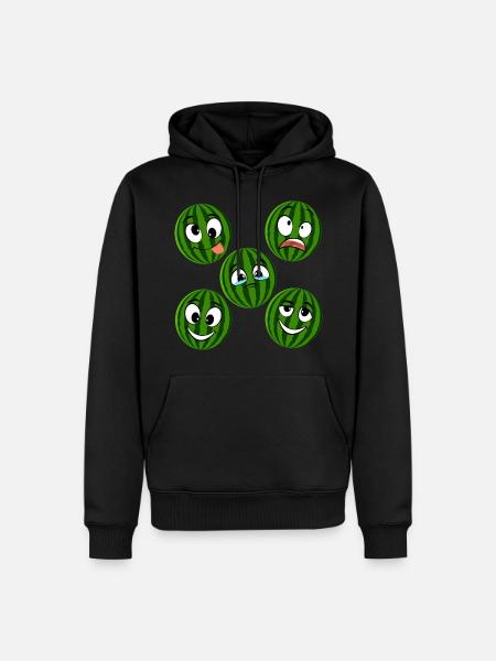 Pastèque - Sweat à capuche Premium bio Homme - noir