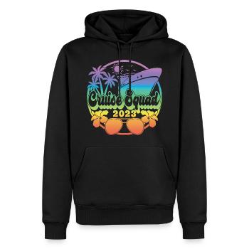 Cruise Squad 2023 Croisière Famille Amis Vacances - Sweat à capuche Premium bio Homme - noir - Devant - Nico (187cm)
