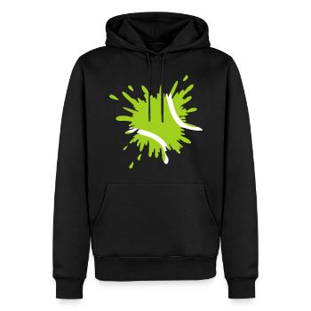 Splash Tennis Paint Splatter Sport - Sweat à capuche Premium bio Homme - noir - Devant - Nico (187cm)