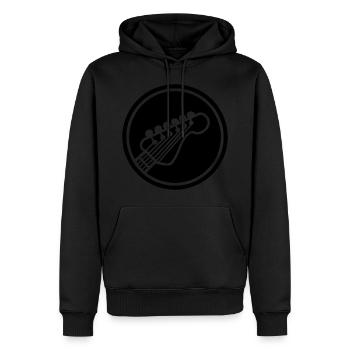 Guitar - Men’s Premium Organic Hoodie - black - Front - Nico (187cm)