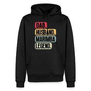 Marimba Player für Dad Papa Vater Sprüche Lustige - Männer Premium Bio Hoodie - Schwarz - Vorne - Nico (187cm)