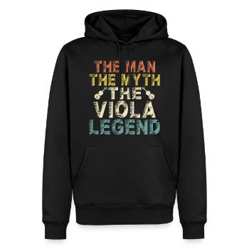 Viola Player Violinspieler Dad Papa Sprüche Lustig - Männer Premium Bio Hoodie - Schwarz - Vorne - Nico (187cm)