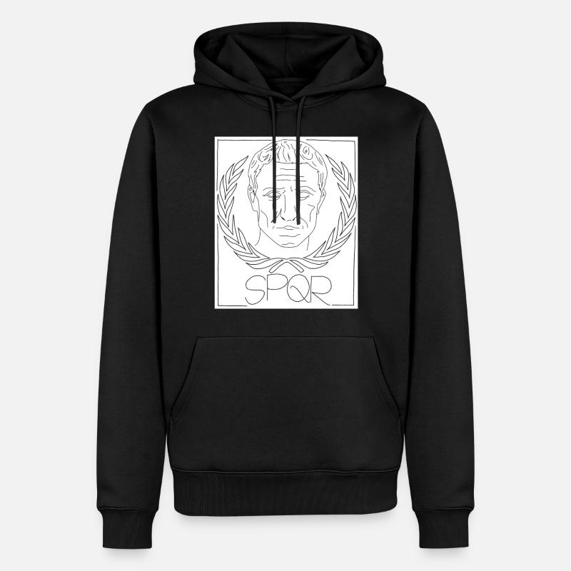 Jules César SPQR imperium romanum Rome César rome - Sweat à capuche Premium bio Homme - noir
