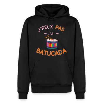 I can't I have Batucada - Men’s Premium Organic Hoodie - black - Front - Nico (187cm)