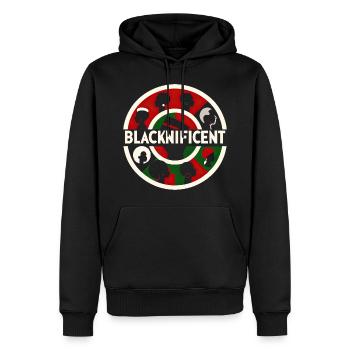 Cercle d’autonomisation - Sweat à capuche Premium bio Homme - noir - Devant - Nico (187cm)