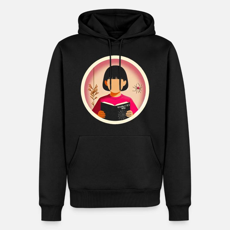 L’aventure du jeune lecteur - Sweat à capuche Premium bio Homme - noir