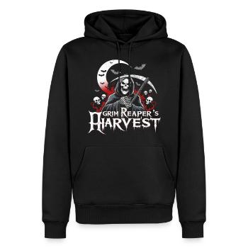 Harvest Grim Reaper - Men’s Premium Organic Hoodie - black - Front - Nico (187cm)