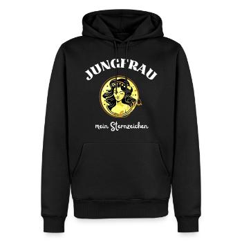 Sternzeichen Jungfrau - Männer Premium Bio Hoodie - Schwarz - Vorne - Nico (187cm)
