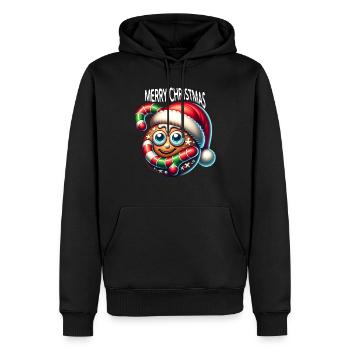 Christmas - Men’s Premium Organic Hoodie - black - Front - Nico (187cm)