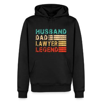 Anwalt Papa Spruch Sprüche Lustige witzige Cool - Männer Premium Bio Hoodie - Schwarz - Vorne - Nico (187cm)
