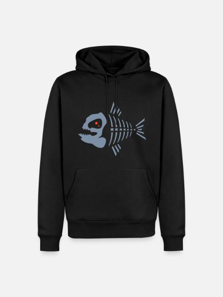 pyranha_2c_ - Sweat à capuche Premium bio Homme - noir