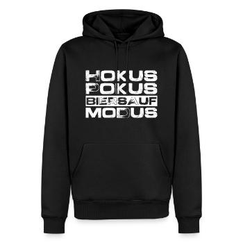 Hokus Pokus Biersauf Modus Party - Männer Premium Bio Hoodie - Schwarz - Vorne - Nico (187cm)