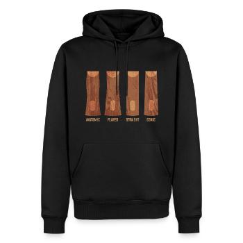 Table Tennis Racket Grip Types Table Tennis - Men’s Premium Organic Hoodie - black - Front - Nico (187cm)