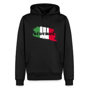 Südtirol Alpen Bella Italia Geschenkidee - Männer Premium Bio Hoodie - Schwarz - Vorne - Nico (187cm)