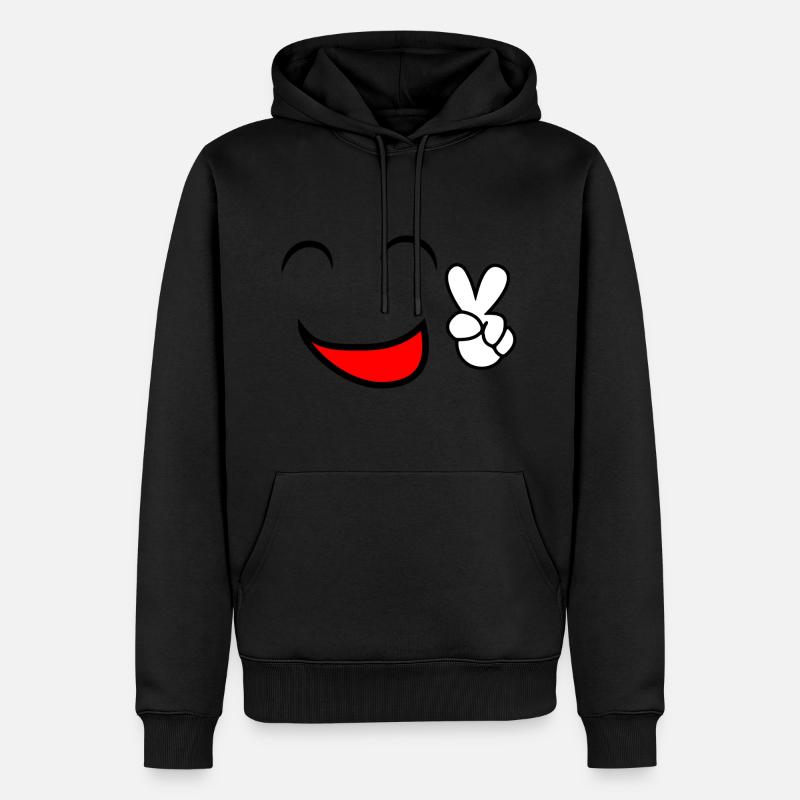 comic - Männer Premium Bio Hoodie - Schwarz