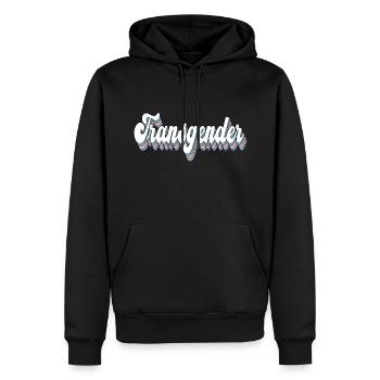 Transgender Trans Pride LGBTQ Queer CSD - Men’s Premium Organic Hoodie - black - Front - Nico (187cm)