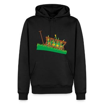 Kohlfahrt Alkohol Feiern Kalt Bollerwagen Geschenk - Männer Premium Bio Hoodie - Schwarz - Vorne - Nico (187cm)