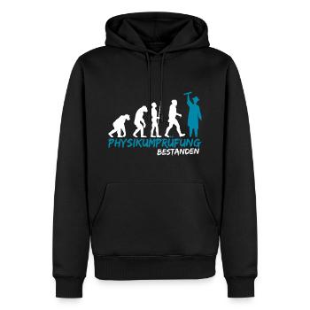 Physikum Medizin Prüfung bestanden Student - Männer Premium Bio Hoodie - Schwarz - Vorne - Nico (187cm)