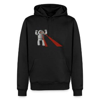Roboter - Männer Premium Bio Hoodie - Schwarz - Vorne - Nico (187cm)