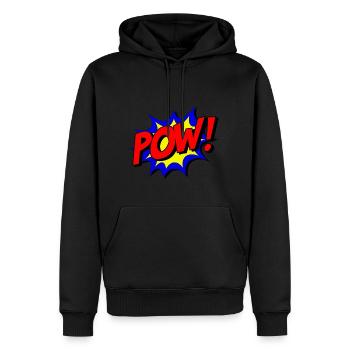 bang - Sweat à capuche Premium bio Homme - noir - Devant - Nico (187cm)