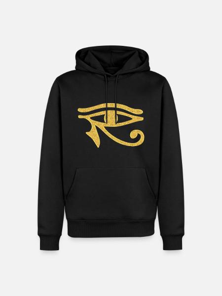 Egyptian symbol - Eye Of Horus 3 - Herre Premium økologisk hoodie - sort