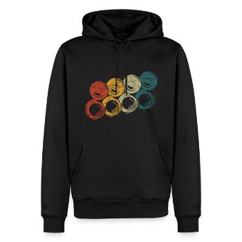 Retro Sousaphon Blasmusik Instrument Musiker - Männer Premium Bio Hoodie - Schwarz - Vorne - Nico (187cm)