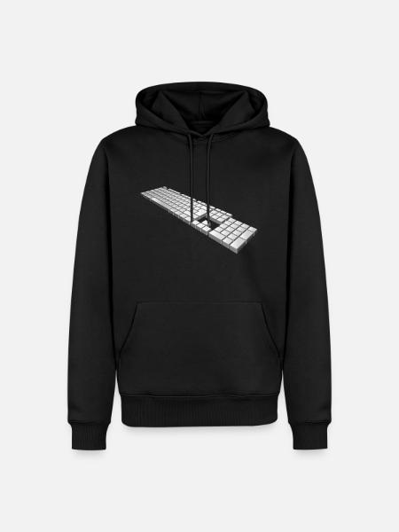 keyboard - Men’s Premium Organic Hoodie - black