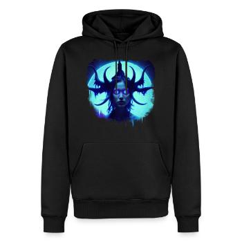 Demon der Eiszeit - Männer Premium Bio Hoodie - Schwarz - Vorne - Nico (187cm)