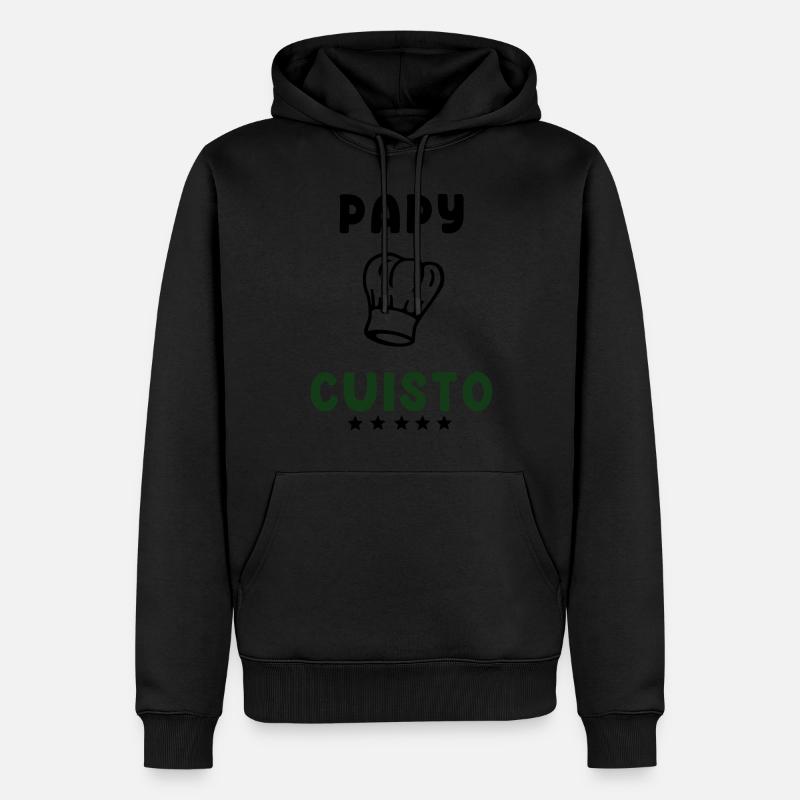 Papy cuisto - Sweat à capuche Premium bio Homme - undefined