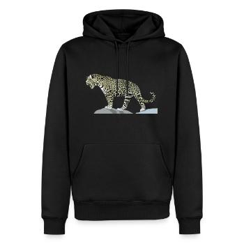 jaguar - Men’s Premium Organic Hoodie - black - Front - Nico (187cm)