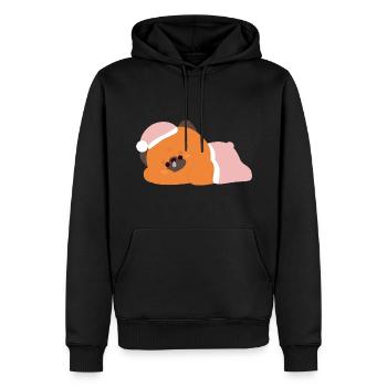 Tired German Shepherd - Men’s Premium Organic Hoodie - black - Front - Nico (187cm)