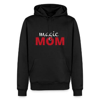 Célébrez la fête des mères avec amour - Sweat à capuche Premium bio Homme - noir - Devant - Nico (187cm)
