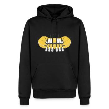 Rafting BoatIng Montagnes Eaux Vives Navigation de plaisance - Sweat à capuche Premium bio Homme - noir - Devant - Nico (187cm)