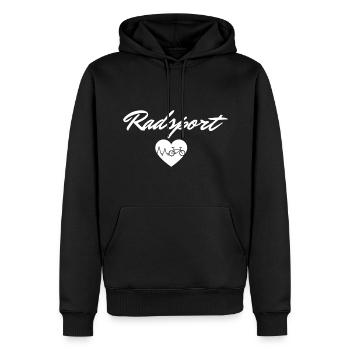 Radsport Rennrad Rennradfahrer - Männer Premium Bio Hoodie - Schwarz - Vorne - Nico (187cm)