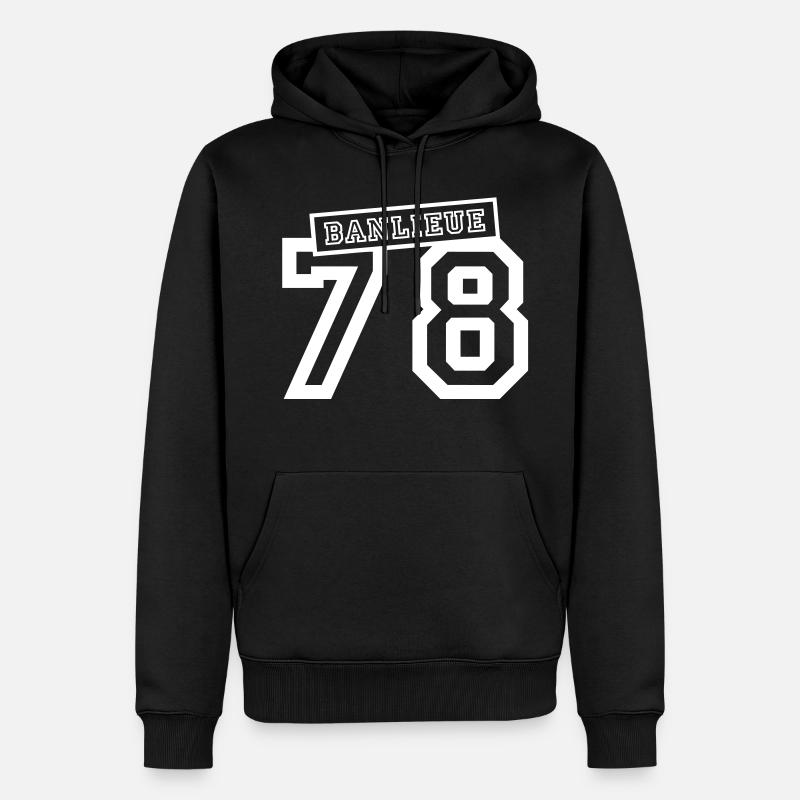 banlieue 78 - Männer Premium Bio Hoodie - Schwarz