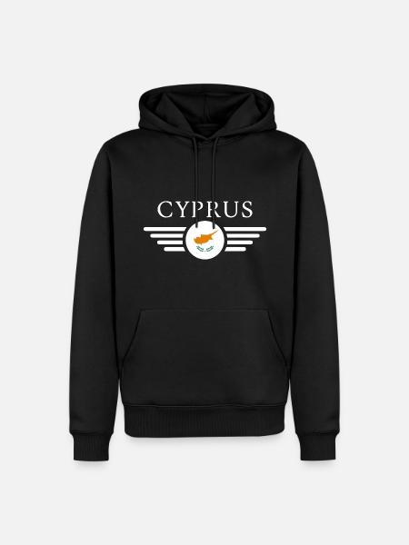 Zypern Stil T-Shirt - Männer Premium Bio Hoodie - Schwarz
